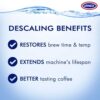 Descaling Powder Solution - 4 Uses - Activated Scale Remover for use with Keurig 1.0/2.0, Home Coffee and Espresso Machines, Kettles, Garment Steamers - Image 3