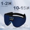 Sleep Mask with Headphones Bluetooth 5.4 Wireless, Sleep Headphone with Microphone Built-in HD Speakers Music, Eye Mask for Sleeping Travel Meditation for Men Women Girl Cool Gadgets - Image 6