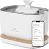 PETLIBRO Cat Water Fountain, App Monitoring Pet Fountains for Cats Indoor with Stainless Steel Tray, 2.5L/84oz Dockstream Automatic Water Dispenser for Drinking, 2.4G Wi-Fi Smart Bowl Inside