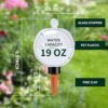Soilagua 19 oz Extra Large Plant Self Watering Globes Top Fill, Plastic Water Bulbs, Slow Release Terracotta Self Watering Planter Insert, Plant Watering Devices System Water Plants While Away, 2 Pack - Image 2