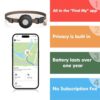 Hongtop H GPS Tracker for Dogs, Cats etc, 2 in 1 Pet Tracker with Adjustable Buckle Collar, Pet GPS Tracker, Work with Find My APP, Real-time Location, Instant Location Updates, No Monthly Fee - Image 2