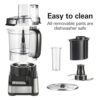 Hamilton Beach Stack & Snap Food Processor and Vegetable Chopper, BPA Free, Stainless Steel Blades, 12 Cup Bowl, 2-Speed 450 Watt Motor, Black (70725A) - Image 7