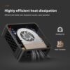 BOSGAME P4 Plus Mini PC Desktop Computers, AMD Ryzen 7 5825U, 32GB DDR4, 1TB SSD, Win 11 Pro, Dual LAN 2.5G/Wi-Fi 6E/BT5.2, 4K Triple Display, Compact Silent PC for Gaming, Office, Design - Image 4