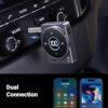UGREEN 5.4 Bluetooth Car Adapter, [Noise Cancellation] Aux Bluetooth Receiver for Car, 3.5mm Wireless Audio Receiver for Music/Hands-Free Call/Home Stereo/Wired Speaker, 20H Battery Life - Image 8
