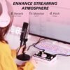 MAONO Streaming Audio Mixer, Audio Interface and XLR Condenser Microphone with Pro-preamp, Bluetooth, 48V Phantom Power for Live Streaming, Podcast Recording MaonoCaster AMC2A NEO Pink - Image 4