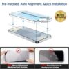 amFilm Auto-alignment OneTouch for Samsung Galaxy S25+ Plus 6.7'' Screen Protector + Camera Lens Protector, Tempered Glass, 30 seconds Installation, Bubble Free, Case Friendly, Anti-Scratch [2+2 Pack] - Image 3