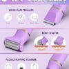 Bikini Trimmer for Women, 3 in 1 Electric Razors for Women, IPX7 Waterproof Wet Dry Body Shaver Pubic Hair Trimmer Facial Hair Remover with Ceramic Blade USB Recharge Dock Gift for Women - Image 2