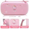 GUTIAL Accessories Bundle for Nintendo Switch Lite - Cute Kawaii NS Lite Accessories kit for Grils Boys Kids with Carrying Case, Cartoon Cover Case, Screen Protector, Stand - Pink - Image 3