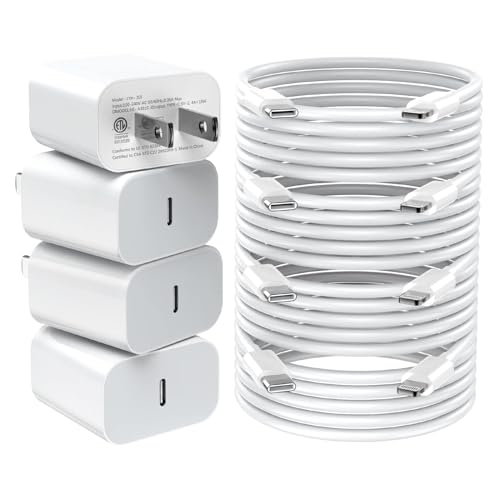 iPhone Charger Fast Charging,[MFi Certified] 2Pack 20W Type C Fast Charger Block with 6FT USB C to Lightning Cable Compatible for iPhone 14/13/12/11 Pro Max/Xs Max/XR/X,iPad