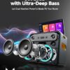 Ikarao Smart Karaoke Machine for Adults - with Lyrics Display, 64GB Karaoke Tablet, 2 Wireless Mics, Professional Karaoke System, 300W Peak Power, 4 DJ Lights, Karaoke Speaker for Any Occasion - Image 5
