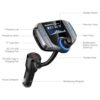 Upgraded Bluetooth FM Transmitter, Wireless Radio Adapter Hands Free Car Kit with 1.7'' Display, QC3.0 and Smart 2.4Amp Dual USB Ports, AUX Input/Output, TF Card Mp3 Player (PD, Sliver Grey) - Image 2