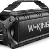 W-KING Bluetooth Speaker, 90W Max Loud Speakers Bluetooth Wireless, IPX6 Waterproof Portable Outdoor Speaker with 50W Deep Bass/2 Powerful Subwoofer/40H/Power Bank/EQ/TF/AUX/NFC for Pool/Party/Travel