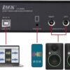 LyxJam 2x2 USB Audio Interface with Asio Driver and Creative Software Bundle & AT2020 Cardioid Condenser Vocal Microphone Pack with New CR3.5BT Creative Bluetooth Monitors & Isolation Recording Shield - Image 3