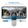 HopeFlex 1080P Smart Wireless Video Doorbell Camera with Chime, AI Human Detection, 2.4G WiFi, Two-Way Talk, Battery Rechargeable, Night Vision, Real-Time Alerts, Cloud Storage, Weather-Resistant - Image 6