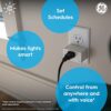 GE Cync Smart Indoor Plug, Smart Outlet Control, WiFi Outlet, Matter Compatible, Compatible with Alexa and Google Home - Image 2