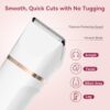 Electric Bikini Trimmer for Women - 4 in 1 Electric Shaver for Women, Waterproof Pubic Hair Trimmer and Facial Hair Remover, Replaceable Razors & Nose Hair Trimmer, Rechargeable Women's Grooming Kit - Image 2