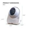 CATLINK Self Cleaning Automatic Litter Box for Cats 3.5~22lbs-APP Control,Double Odor Removal-Extra Large with 40 Liners&1 Carbon Filter Box Included -Smart Robot Cat Litter Box (New Version) - Image 3