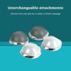 Homedics Back Massager - Heated Automatic Percussion Back, Body and Neck Massager with Duel Pivoting Heads, Interchangeable Nodes, for Shoulders, Legs and Feet, White - Image 4