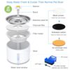Wonder Creature Cat Water Fountain with Stainless Steel Lid, 2.4L/81oz Automatic Cat Fountain with LED Light and Water Level Window for Cats and Dogs - Image 5