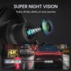 Veement 4K Rear View Mirror Camera, 10'' 4K Mirror Dash Cam with 1080P Backup Camera, Dash Cam Front and Rear for Car with Voice Control, 24H Parking Mode, Night Vision, 32GB SD Card Included - Image 4