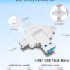 MFi Certified 512GB Photo Stick for iPhone Flash Drive,4 in1 External Storage Thumb Drive for iPhone Photos Videos Contacts Backup,USB C Memory Stick Flash Drives for iPhone/iPad/Android/PC/MAC - Image 5