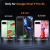 OMOTON 3+2 Pack for Google Pixel 9 Pro XL Screen Protector, 3 Tempered Glass Film & 2 Camera Lens Protector, Bubble-free, Not for 9 Pro/ 9 - Image 2