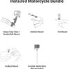 Insta360 X3 - Waterproof 360 Action Camera with 1/2'' 48MP Sensors, 5.7K HDR Video, 72MP Photo, 4K Single-Lens, 2.29'' Touchscreen|Includes Motorcycle Bundle, Selfie Stick, Lens Cap&128GB, Black - Image 6