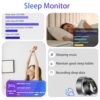 LICNPHLL Ultra-Thin Smart Rings for Men & Women, Smart Ring Health Tracker, Blood Oxygen & Heart Rate Monitor, Long Lasting Battery Sleep Tracker, Wearable Waterproof Fitness Rings (Silver Gray, 9) - Image 2