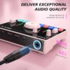 MAONO Streaming Audio Mixer, Audio Interface and XLR Condenser Microphone with Pro-preamp, Bluetooth, 48V Phantom Power for Live Streaming, Podcast Recording MaonoCaster AMC2A NEO Pink - Image 2
