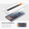 Spigen Tempered Glass Screen Protector [GlasTR EZ FIT] designed for Galaxy S25 Ultra [Case Friendly] - 2 Pack - Image 6