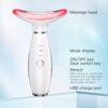Neck Face Beauty Device, Skin Care Face Massage,3 in 1 Facial Massager Sculpting Tool with Thermals, Vibration (White) - Image 6