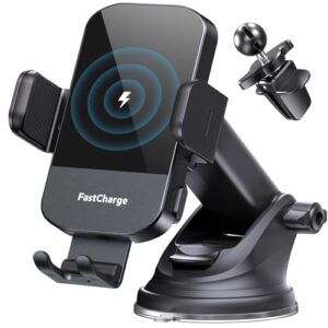 Coolpow 【2-Pack】 Magnetic Phone Holder for Car Phone Holder Mount【Strong Magnet】 Phone Mount for Car Mount for iPhone Magnetic Car Phone Holder【4 Plate】 Cell Phone Holders for Your Car Accessories