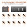 Portable Solar Generator with Panel, 100W Portable Power Station with 40W Panel, 110V AC Outlet Camping Solar Power Bank 146Wh Lithium Battery Pack for Home Use RV Van Outdoor Power Outage Backup - Image 9