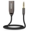 ZOACHII Bluetooth 5.4 Car Aux Adapter, Handsfree Calls, Wireless Music Streaming for Car Home Stereo Speakers Audio System