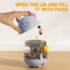 SIWWBW Cat Ball Toy & Treat Dispenser - Interactive Cat Puzzle Feeder with Slow Feeder & Spill Ball Function (Blue) - Image 5
