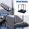 Newtons Cradle Balance Balls, Swinging Balls with Black Base, Fun Science Physics Learning Accessories, Calm Down Fidgets Kit, Desk Toys for Stress Relief, Office Home Decoration (Black) - Image 2