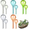 10 Pcs Plant Watering Globes Colored 2 Size Self Watering Globes Automatic Watering Bulbs Plastic Plant Water Globes Drip Irrigation Device for Indoor Outdoor Plants (10.5 & 5 Inch, 5 Colors) - Image 8