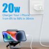 i Phone Charger 10Ft Fast Charging, MFi-Certified, 20W PD Block with 6Ft Cable, Type C Travel Plug & Ligt ning Cord for IP 14/13/12/11, i Pad & More [2 Pack] - Image 2