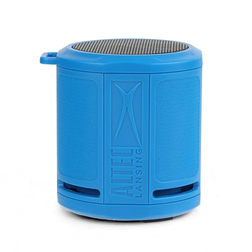BOVKE Carrying Case for Noxgear 39g Wearable Waterproof Bluetooth Speaker, Magnetic Clip-On Wireless Portable Mini Bluetooth Speakers Holder, Mesh Pocket for Charging Cables, Black+Blue