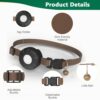 Hongtop H GPS Tracker for Dogs, Cats etc, 2 in 1 Pet Tracker with Adjustable Buckle Collar, Pet GPS Tracker, Work with Find My APP, Real-time Location, Instant Location Updates, No Monthly Fee - Image 6
