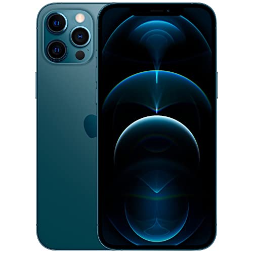 Apple iPhone 12 Pro Max, 128GB, Pacific Blue - Fully Unlocked (Renewed)
