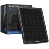 ORIPIK Trail Camera Solar Panel with USB-C, Solar Battery Charger Kit 12V/1A Output for Game Camera, Build-in 7500mAh Rechargeable Lithium Battery IP68 Waterproof Trail Cam Accessory