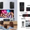 Professional Audio Mixer with Dual Wireless Microphone system set, 4-Channel Mixer, for karaoke, Singing, Amplifier, DJ Mixer, podcast interface, live, MP3, USB sound mixing console (GD Guarda US-88M) - Image 3