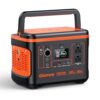 Giomre Portable Power Station, 297Wh Backup Lithium Battery Generator with 600W AC Output and 100W Fast Charging, Solar Generator for Outdoors Camping, Travel Emergency, Home Blackout