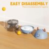 SIWWBW Cat Ball Toy & Treat Dispenser - Interactive Cat Puzzle Feeder with Slow Feeder & Spill Ball Function (Blue) - Image 3