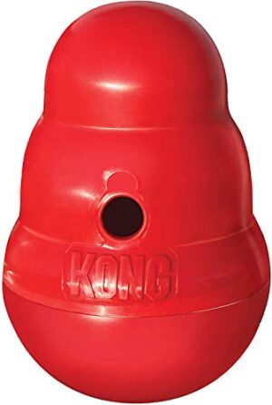 SIWWBW Cat Ball Toy & Treat Dispenser - Interactive Cat Puzzle Feeder with Slow Feeder & Spill Ball Function (Blue)