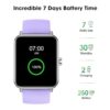 Smart Watch, Fitness Tracker with Heart Rate Monitor, Blood Oxygen, Sleep Tracking, 1.5 Inch Touchscreen Smartwatch for Android iOS Swimming Waterproof Pedometer Step Calories Tracker for Women Men - Image 5