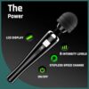 LVFMUFEB Cordless Portable Massager -8 Multiple Speeds and 8 Modes Hand held Electric Muscle Relief Massager with LCD Display, Perfect for Back, Body -|Gift for Women Man her - Image 2