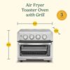 Cuisinart Air Fryer + Convection Toaster Oven, 8-1 Oven with Bake, Grill, Broil & Warm Options, Stainless Steel, TOA-70 - Image 7