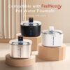 FEELNEEDY 10 Pack Pet Water Fountain Filter Replacement for 135 fl oz/4L Wilreless Cat Water Fountain (for YPD-C004S,YPD-C004P) - Image 2